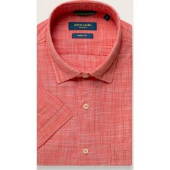 Pierre Cardin - Koszula. Pomarańczowe koszule męskie Pierre Cardin, xl, bez wzorów, z bawełny, casualowe, button down, z krótkim rękawem. W wyprzedaży za 179,90 zł.