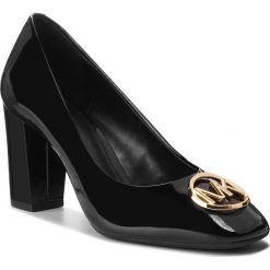Półbuty MICHAEL MICHAEL KORS - Dena Flex Pump 40F8DEMP2A Black. Czarne półbuty damskie lakierowane marki MICHAEL Michael Kors, z gumy, przed kolano, na wysokim obcasie. Za 759,00 zł.