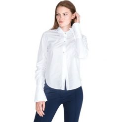 Pinko Freda Koszula Biały. Białe bluzki damskie Pinko, m, bez wzorów, z bawełny, bez kołnierzyka, z długim rękawem. Za 917,95 zł.