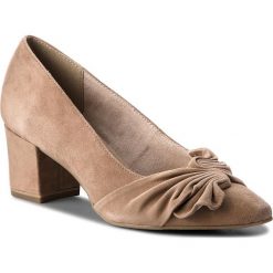 Półbuty TAMARIS - 1-24478-30 Taupe 341. Brązowe creepersy damskie Tamaris, z materiału, eleganckie, na obcasie. W wyprzedaży za 169,00 zł.