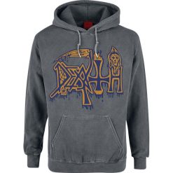 Death Leprosy Bluza z kapturem szary. Szare bejsbolówki męskie Death, l, z kapturem. Za 164,90 zł.