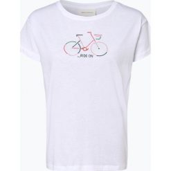 ARMEDANGELS - T-shirt damski – Nelaa Bike, beżowy. Brązowe t-shirty damskie marki ARMEDANGELS, m, z haftami, bez kołnierzyka. Za 129,95 zł.