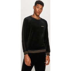 Diesel - Bluza. Czarne bluzy męskie Diesel, s, bez wzorów, z bawełny, z okrągłym kołnierzem, bez rękawów, bez kaptura. Za 399,90 zł.
