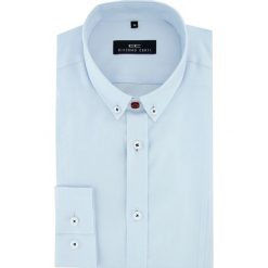Koszula MICHELE 2 16-06-06-K. Niebieskie koszule męskie Giacomo Conti, m, bez wzorów, z bawełny, klasyczne, button down, bez rękawów. Za 259,00 zł.