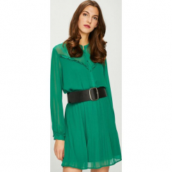 Pepe Jeans - Sukienka Luppe. Zielone długie sukienki Pepe Jeans, na co dzień, m, z jeansu, casualowe, z długim rękawem, plisowane. Za 359,90 zł.