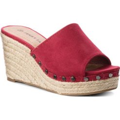 Espadryle JENNY FAIRY - WYL1327-1 Bordowy. Czerwone espadryle damskie Jenny Fairy, z aplikacjami, ze skóry ekologicznej, bez obcasa, na obcasie. W wyprzedaży za 49,99 zł.