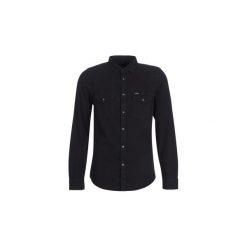 Koszule z długim rękawem Lee LEE WESTERN SHIRT. Czarne koszule męskie Lee, s, bez wzorów, bez kołnierzyka, z długim rękawem. Za 263,20 zł.