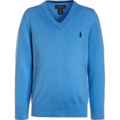 Polo Ralph Lauren Sweter florida blue. Niebieskie swetry chłopięce marki Polo Ralph Lauren, z bawełny, polo. Za 339,00 zł.