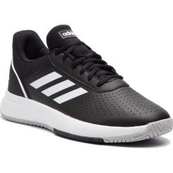 Buty adidas - Courtsmash F36717 Cblack/Ftwwht/Gretwo. Czarne buty sportowe męskie Adidas, ze skóry ekologicznej, bez zapięcia, tenisowe. Za 229,00 zł.