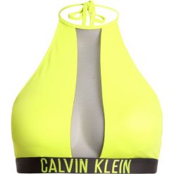 Stroje kąpielowe damskie: Calvin Klein Swimwear HIGH NECK CROP Góra od bikini evening primr