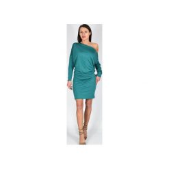 KATIA - XS - 4XL _ dzianinowa sukienka - czarna. Pomarańczowe sukienki damskie Collibri, xl, bez wzorów, z dzianiny, bez kołnierzyka, z długim rękawem, długie, dopasowane. Za 159,00 zł.