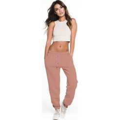 Gym Hero - Spodnie Dirty Pink. Różowe spodnie damskie marki Gym Hero, s, bez wzorów, z dzianiny, z obniżonym stanem. Za 159,90 zł.