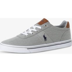 Polo Ralph Lauren - Tenisówki męskie z dodatkiem skóry, szary. Szare trampki męskie Polo Ralph Lauren, bez wzorów, ze skóry, sportowe, bez zapięcia. Za 359,95 zł.