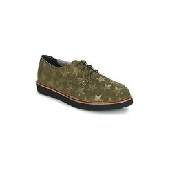 Derby Ippon Vintage JAMES SKY. Zielone półbuty damskie marki Ippon Vintage, bez wzorów, vintage, bez obcasa, bez zapięcia. Za 511,20 zł.