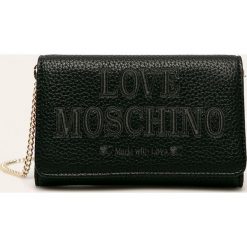 Love Moschino - Portfel. Czarne portfele damskie Love Moschino, bez wzorów, ze skóry ekologicznej. W wyprzedaży za 339,90 zł.