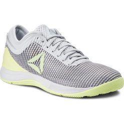 Buty Reebok - R Crossfit Nano 8.0 CN2979 White/Shadow/Lemon Zest. Szare buty sportowe damskie Reebok, bez wzorów, z tworzywa sztucznego, sportowe, na fitness i siłownię. W wyprzedaży za 379,00 zł.