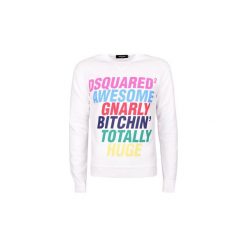 Bluzy Dsquared S74GU0157. Białe bluzy męskie Dsquared, s, bez wzorów, bez kołnierzyka, bez rękawów, bez kaptura. Za 789,00 zł.