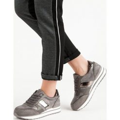 SZARE OBUWIE SPORTOWE. Szare buty sportowe damskie marki SEASTAR, bez wzorów, bez zapięcia. Za 76,90 zł.