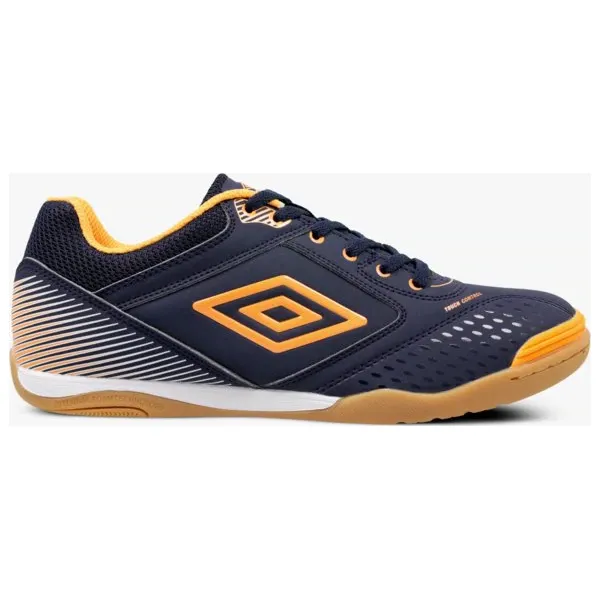 Umbro Chutaco buty męskie, granatowy, rozmiar 42. Niebieskie buty sportowe męskie Umbro, z gumy, bez zapięcia, do piłki nożnej. W wyprzedaży za 71,99 zł.
