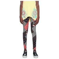 Legginsy we wzory: Desigual Legginsy Damskie S Czarne