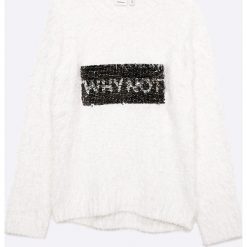 Name it - Sweter dziecięcy 122-164 cm. Szare swetry dziewczęce marki Name it, z dzianiny, z okrągłym kołnierzem. W wyprzedaży za 69,90 zł.