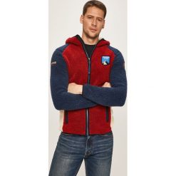 Napapijri - Bluza. Czerwone bluzy męskie Napapijri, xl, bez wzorów, z elastanu, z kapturem, bez rękawów, z kapturem. Za 859,90 zł.