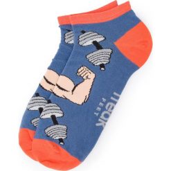 Skarpety Niskie Unisex FREAK FEET - SPAK-BLU Kolorowy Niebieski. Niebieskie skarpetki męskie Freak Feet, bez wzorów, z elastanu. Za 15,00 zł.