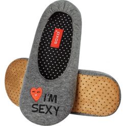 Soxo - Kapcie. Szare kapcie damskie marki Soxo, z materiału. Za 39,99 zł.