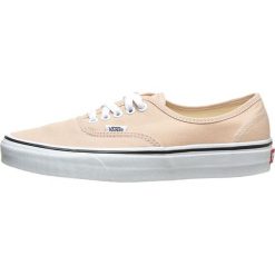 Sneakersy "Authentic" w kolorze beżowym. Brązowe trampki dziewczęce Vans, bez wzorów, z gumy, na sznurówki. W wyprzedaży za 124,95 zł.