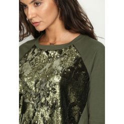 Bluzy damskie: Khaki Bluza Front Fin