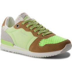 Sneakersy PEPE JEANS - Gable Tongue PLS30621 Lima 639. Zielone półbuty damskie marki Pepe Jeans, z jeansu. W wyprzedaży za 199,00 zł.