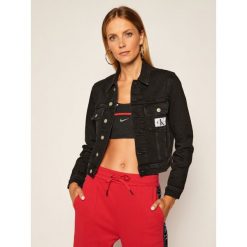 Kurtka jeansowa Calvin Klein Jeans 90S J20J214443. Czarne kurtki damskie Calvin Klein Jeans, s, bez wzorów, z jeansu, bez kaptura. Za 449,00 zł.