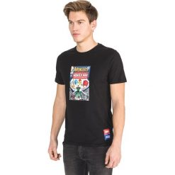 Jack & Jones Avengers Koszulka Czarny. Czarne podkoszulki męskie xxl, z nadrukiem, z bawełny, krótkie. Za 87,95 zł.