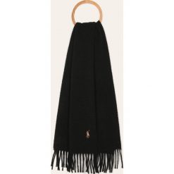Polo Ralph Lauren - Szalik. Czarne szaliki męskie z wełny. W wyprzedaży za 239,90 zł.