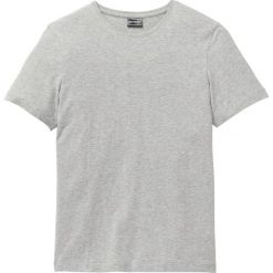 T-shirt ze stretchem Slim Fit bonprix jasnoszary melanż. Szare koszulki męskie bonprix, s, bez wzorów, z okrągłym kołnierzem. Za 34,99 zł.