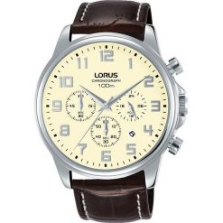 Zegarek Lorus Męski RT341GX9 Chronograf WR 100M brązowy. Pomarańczowe zegarki męskie Lorus. Za 299,00 zł.