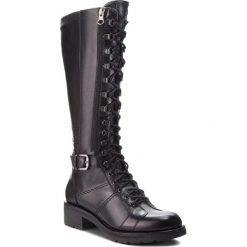 Kozaki NERO GIARDINI - A807093D Nero 100. Czarne buty zimowe damskie Nero Giardini, z materiału, przed kolano, na wysokim obcasie. Za 869,00 zł.