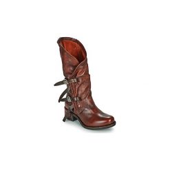 Kozaki Airstep / A.S.98 ISPERIA BUCKLE. Czerwone kozaki damskie Airstep / A.S.98, bez obcasa, bez zapięcia. W wyprzedaży za 1239,20 zł.
