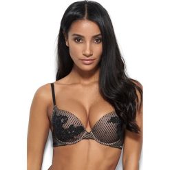 Biustonosz usztywniany Geo Chic Black. Czarne biustonosze marki Gossard, z haftami, z dzianiny. Za 176,99 zł.