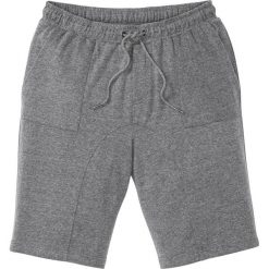 Bermudy dresowe Regular Fit bonprix szary melanż. Szare spodenki i szorty męskie bonprix, xl, bez wzorów, z dresówki. Za 89,99 zł.