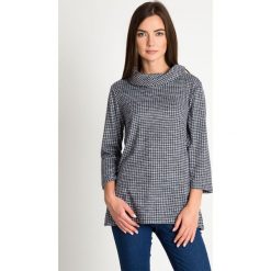Bluzki damskie: Bluzka w pepitkę z półgolfem QUIOSQUE