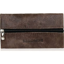 Skórzane etui na klucze BRODRENE K02 ciemnobrązowe - c. brązowy. Pomarańczowe etui męskie Brødrene, ze skóry. Za 29,99 zł.