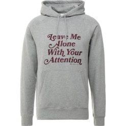 Wood Wood FRED HOODIE Bluza z kapturem grey melange. Szare bluzy męskie marki Wood Wood, xl, z bawełny, z kapturem. Za 589,00 zł.