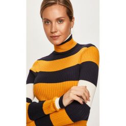 Only - Sweter. Niebieskie swetry damskie ONLY, s, bez wzorów, z wiskozy, bez rękawów, bez kaptura. W wyprzedaży za 79,90 zł.