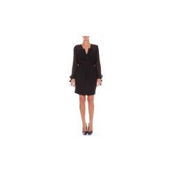 Sukienki krótkie Elisabetta Franchi AB21081E2. Czarne sukienki damskie Elisabetta Franchi, bez wzorów, bez kołnierzyka, z krótkim rękawem, krótkie, mini. Za 915,61 zł.
