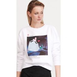 Bluza z Kopciuszkiem - Biały. Białe bluzy damskie Reserved, s. Za 89,99 zł.