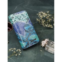 Portfel damski skórzany wężowy RFID Lorenti 76116-SM - 76116-SM. Pomarańczowe portfele damskie LORENTI. Za 84,99 zł.