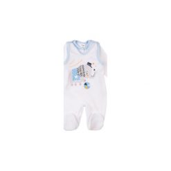 Czapeczka + kaftanik + śpiochy + body - zestaw niemowlęcy. Szare body niemowlęce TXM. Za 32,99 zł.