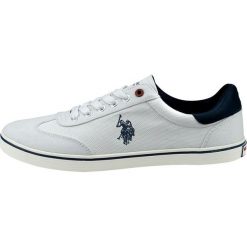 U.S. POLO ASSN. tenisówki męskie Ted 1 44 białe. Białe trampki męskie U.S. Polo Assn., bez wzorów, bez zapięcia. Za 289,00 zł.