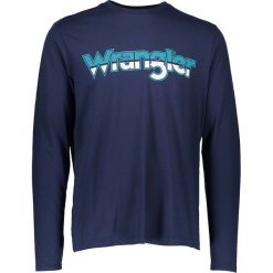 Koszulka w kolorze granatowym. Niebieskie koszulki męskie Wrangler, xl, z nadrukiem, z bawełny, z okrągłym kołnierzem, bez rękawów. W wyprzedaży za 56,95 zł.